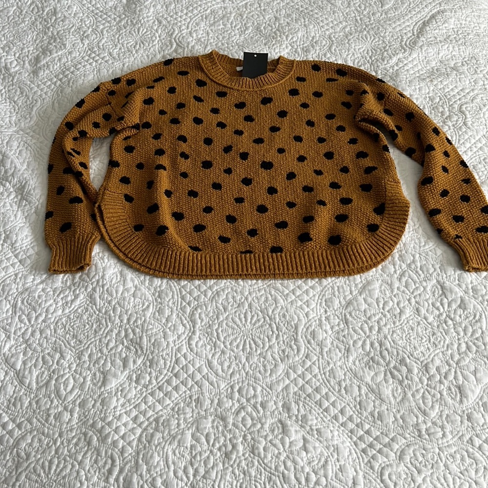 Madewell Painted Spots Pullover Sweater
